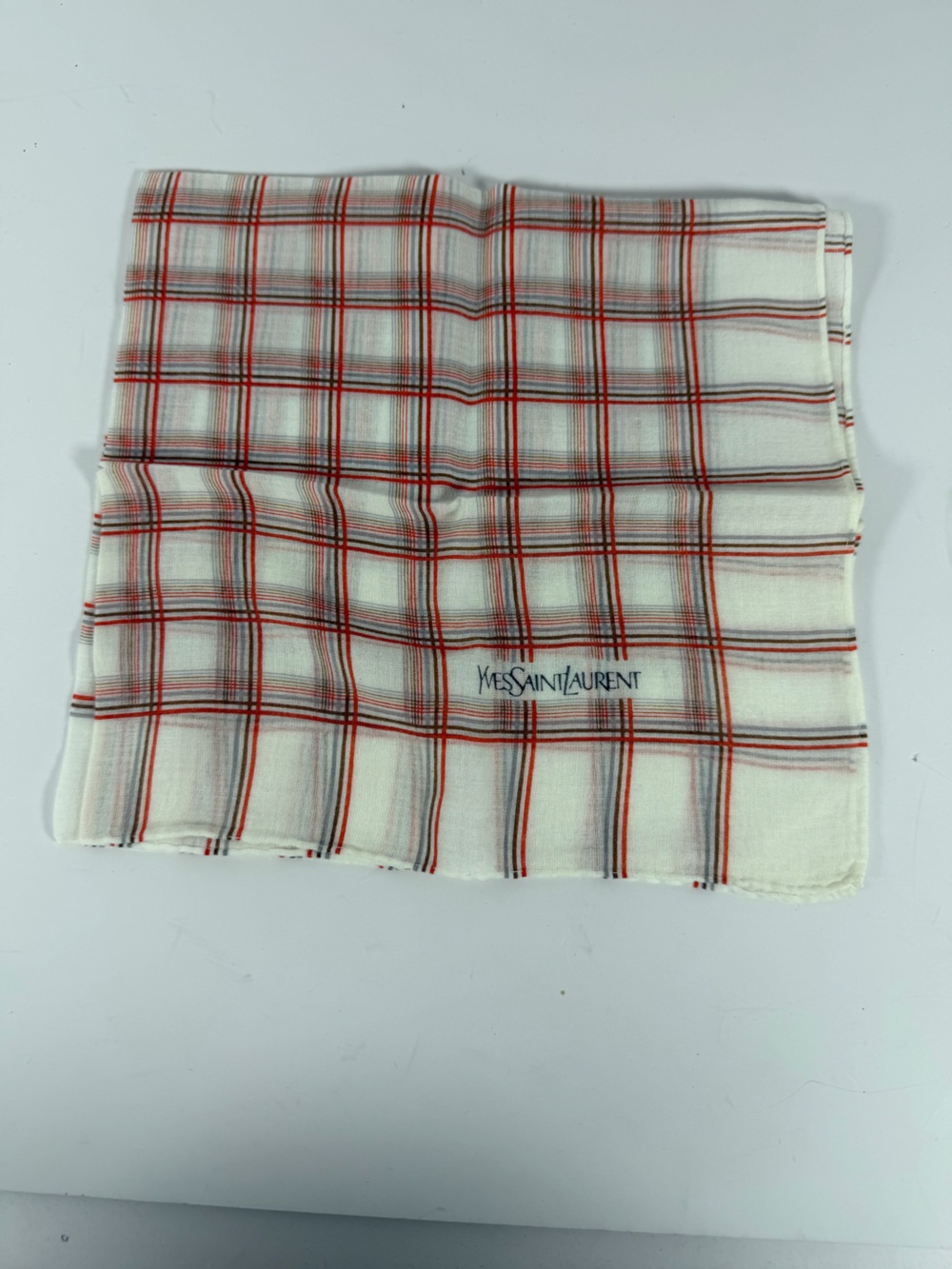 Vintage Yves Saint Laurent YSL Handkerchief Scarf Designer Accessory